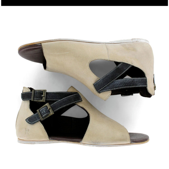 NEW Bed Stu Roan Inaya Sandals Leather Handmade Cushioned Zipper Gladiator 6.5 - Picture 4 of 13